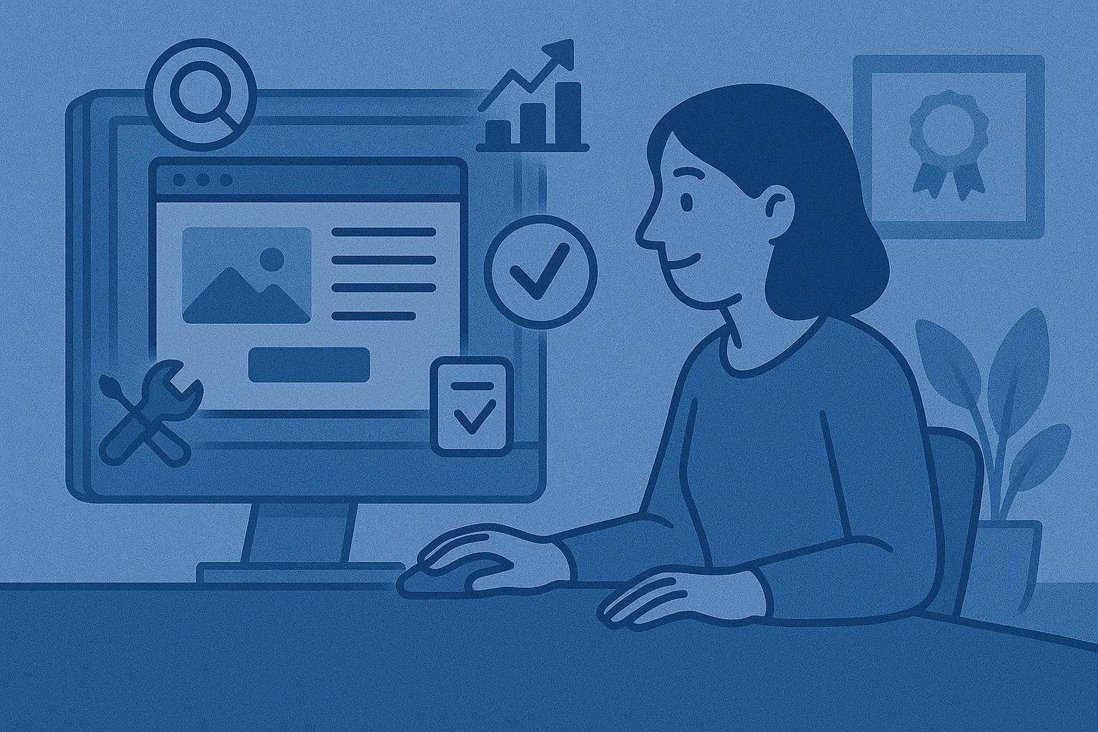 una persona mirando una pantalla